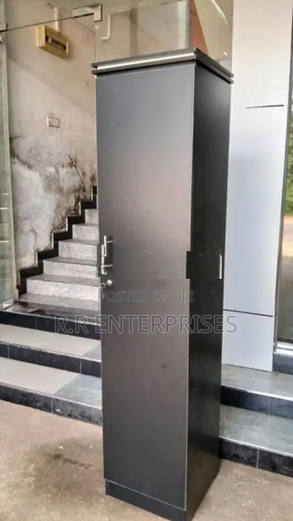 Black 1 Door Persenol Cupboard