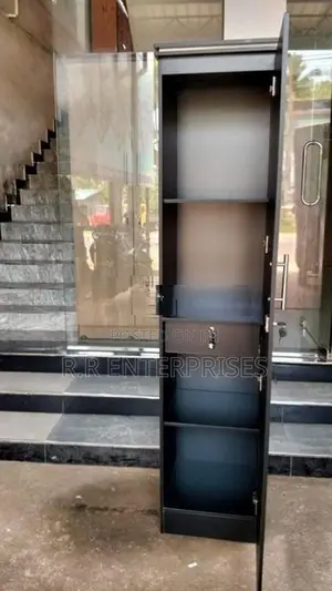 Black 1 Door Persenol Cupboard