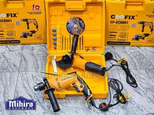 Coofix Angle Grinder / Impact Drill Machines Combo Kit Pack