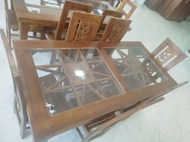New Teak Dining Table and 6 Chairs