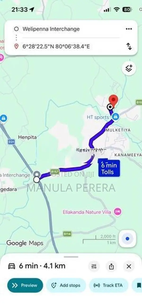 1 Acre Land For Sale In Wellipanna Kalutara