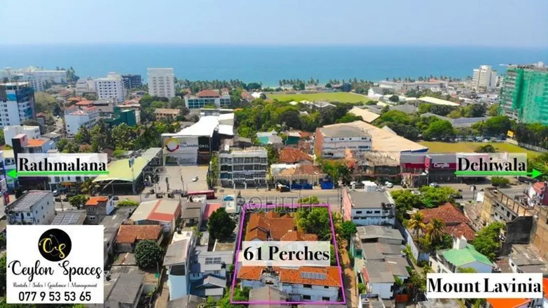 Mount Lavinia 61 Perch 50+ Ft Galle Road Frontage Rectangle Plot
