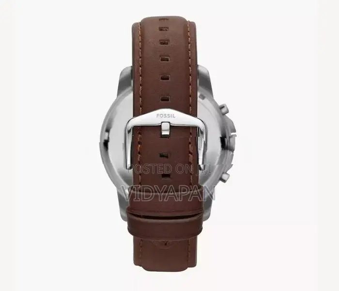 Fossil Grant 44mm Chronograph Brown Leather Watch