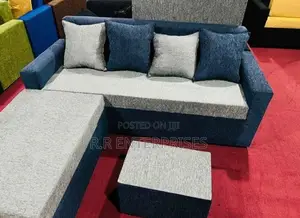 Fabric Sofa Set with Stool Pillow