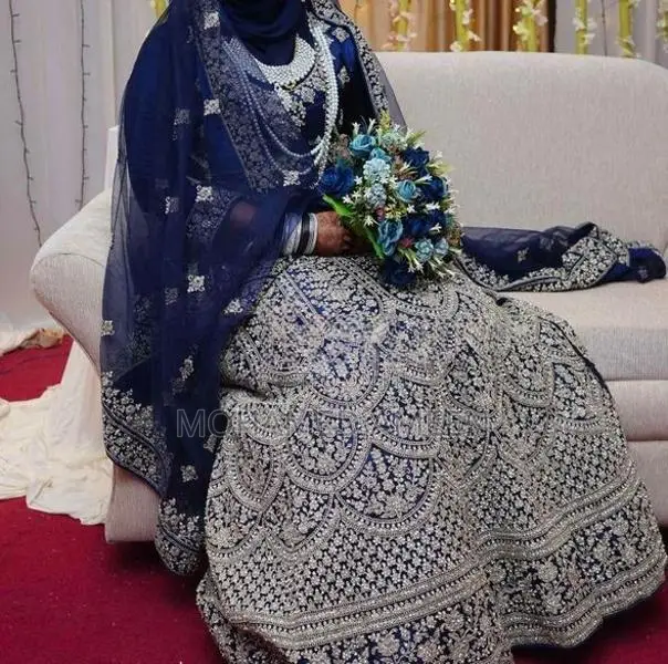 Royal Blue One Time Used Bridal Lehenga