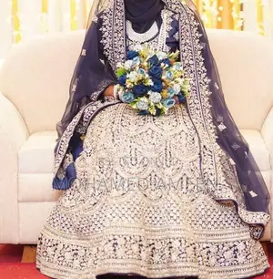 Royal Blue One Time Used Bridal Lehenga