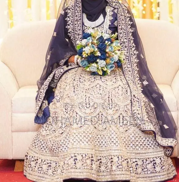 Royal Blue One Time Used Bridal Lehenga