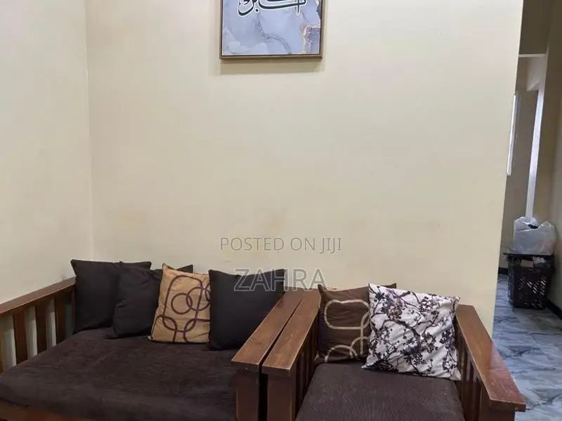 Teak Sofa Set With Two Cusions