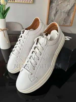 Boss Low-Top Trainers IN Leather With Embossed Logo