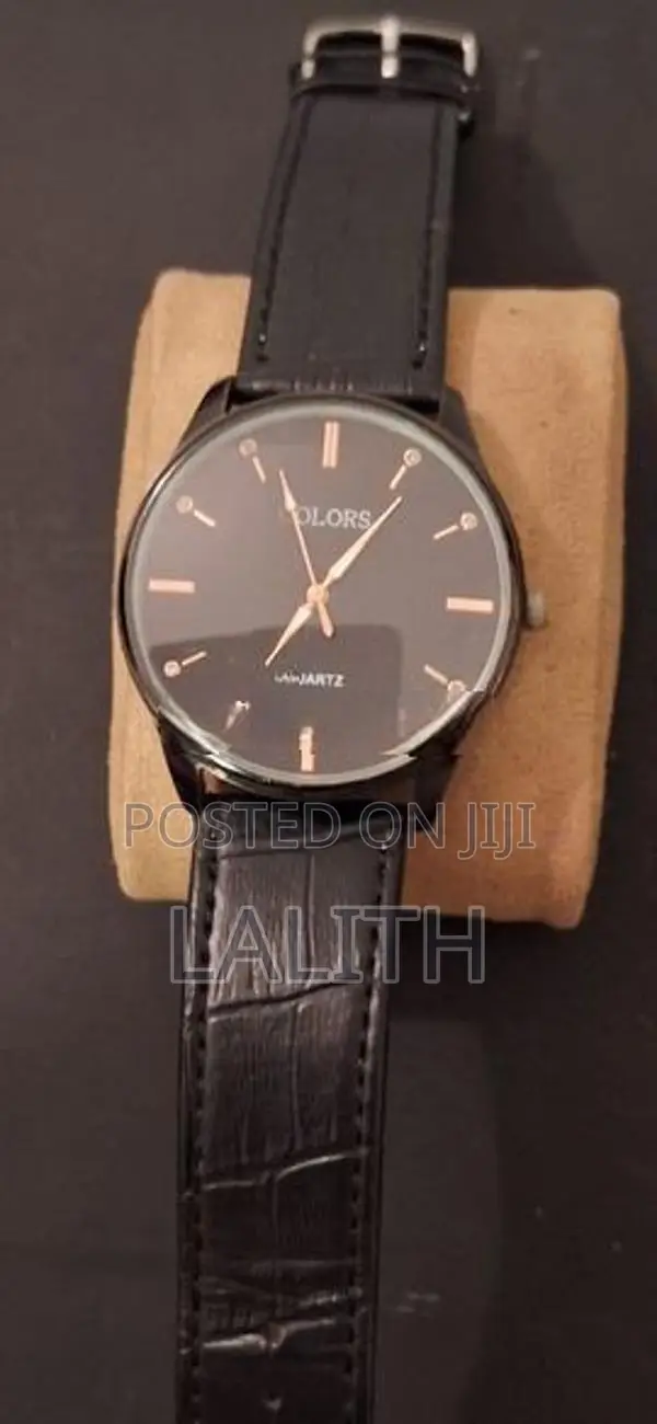 Black Mens Wristwatch