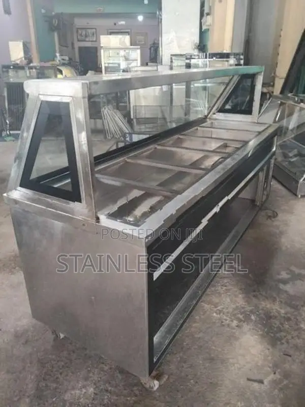 7 Feet Stainless Steel Bainmarie Hot Cupboard