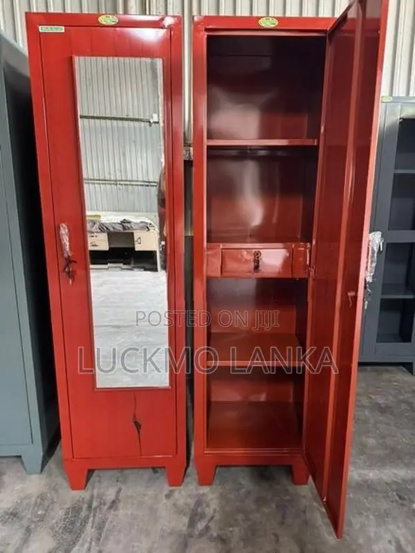 New 6x1.5 Size One Door Steel Cupboard With Mirror (Hhh9)