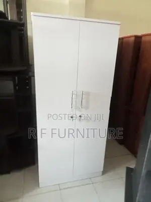 Melamine White 2 Door Cupboard