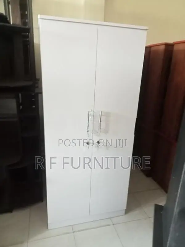 Melamine White 2 Door Cupboard