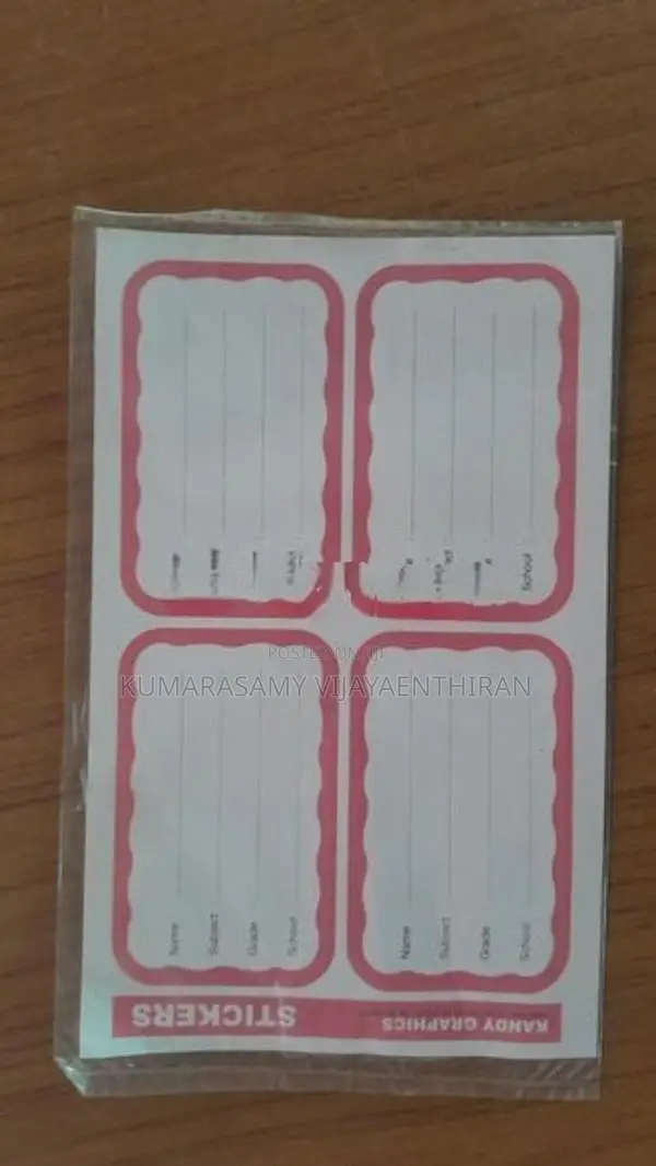 Student Name Labels With Reward Sticker Sheets Pack – Brand New