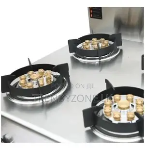 Industrial Wok 4 Burner Gas Stove With Stand