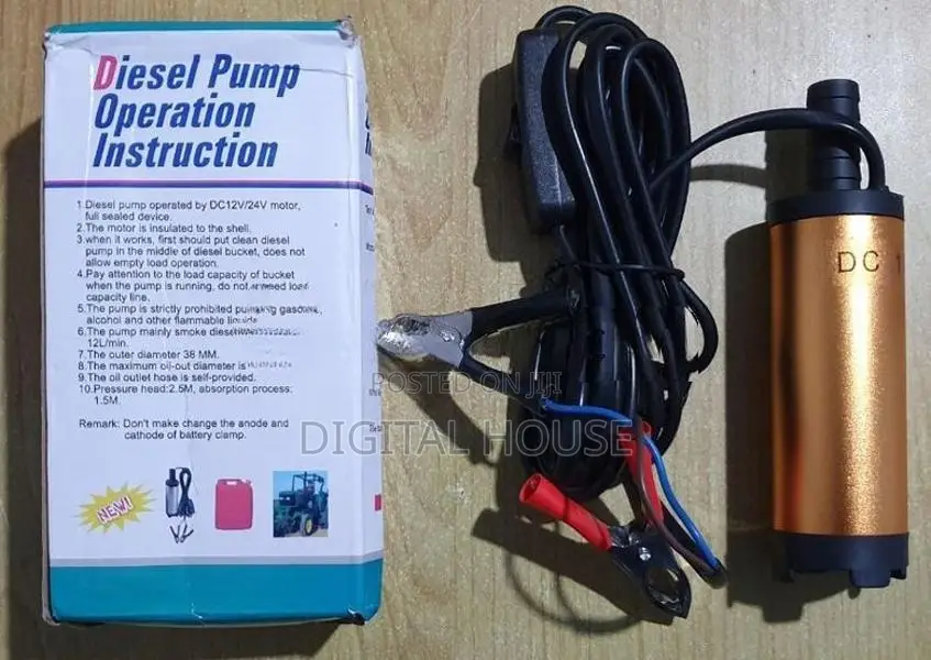 Pump Submersible Water \ Petrol Oil Transfer 12v - new