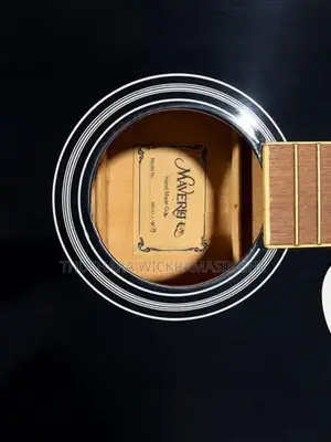 Black Acoustic Cutaway Guitar