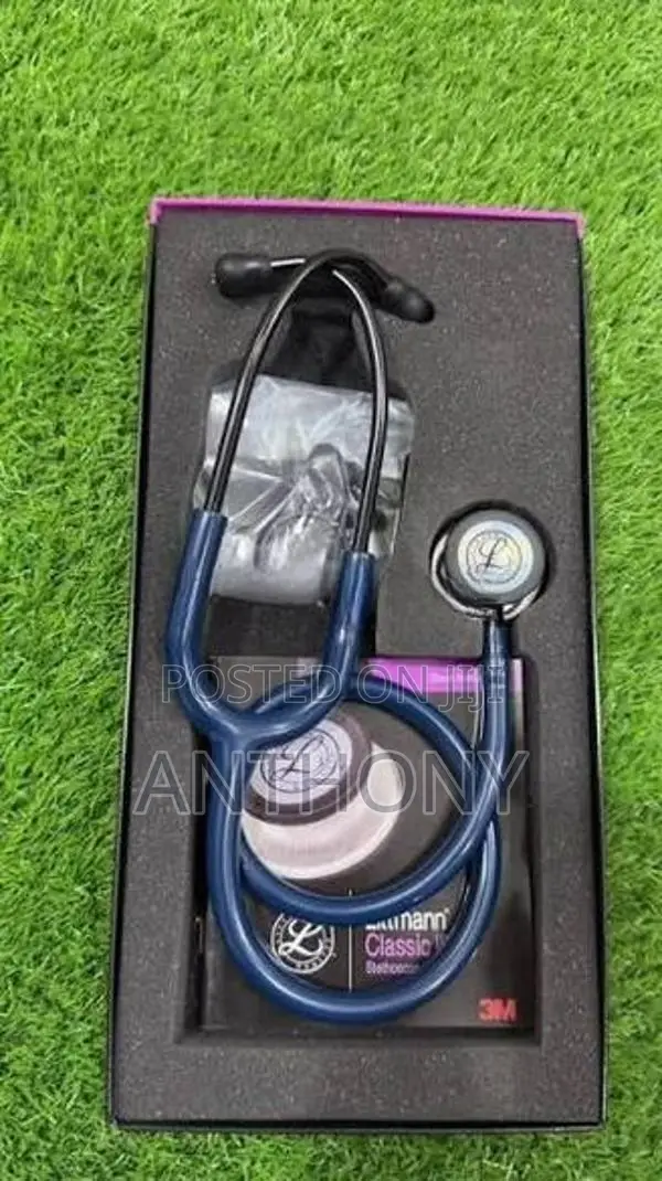 Littmann Classic III Stethoscope – Black Edition, Navy Blue (5863)