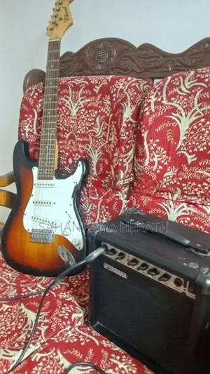 Electric Guitar With Music Amp