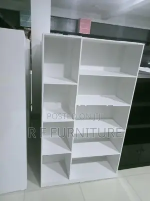 Melamine White Book Cupboard