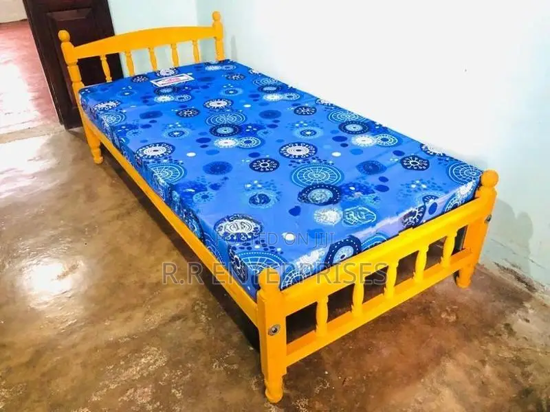 New 6*3 Ft Single Bed And Mattress