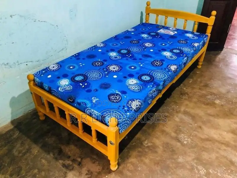 New 6*3 Ft Single Bed And Mattress