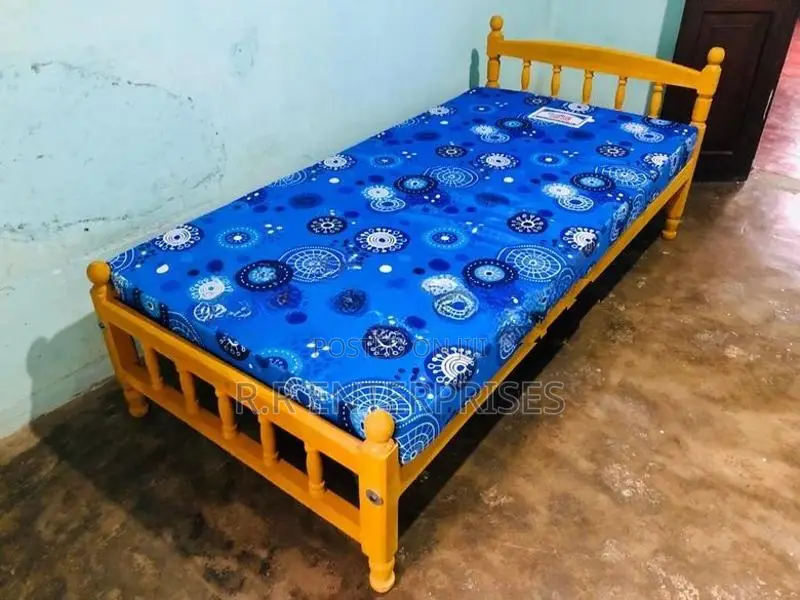 New 6*3 Ft Single Bed And Mattress
