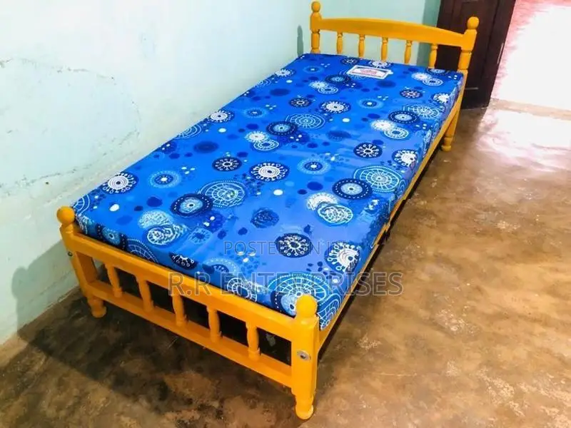 New 6*3 Ft Single Bed And Mattress