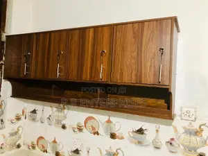 New 4 Door 5Ft Wall Top Melamine Pantry Cupboard
