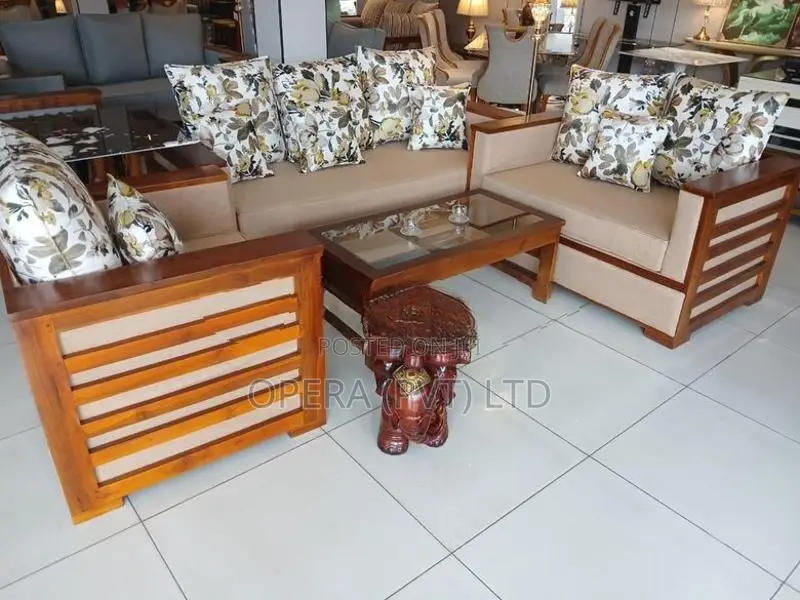Brand New Box Teak Sofa