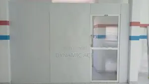 Complete Office Glass Partition With Counter Setup
