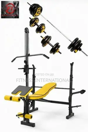 Brand New Bench Dumbbell Weight Plate Set