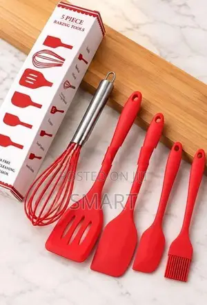 5PCS Silicone Baking Spoon Set