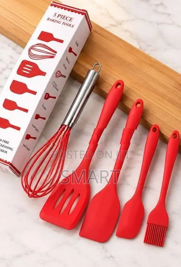 5PCS Silicone Baking Spoon Set