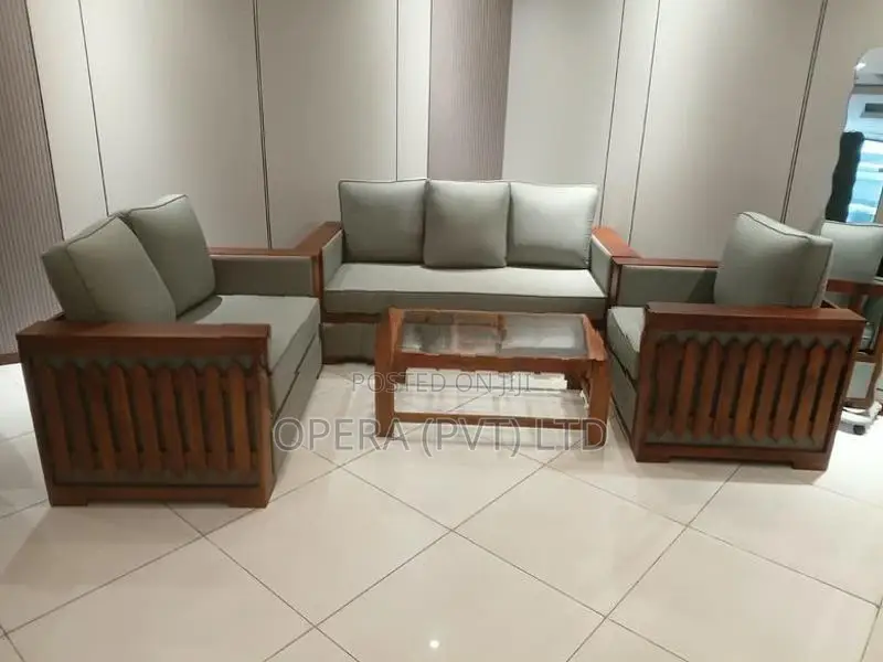 Glamorous Wooden Sofa Set