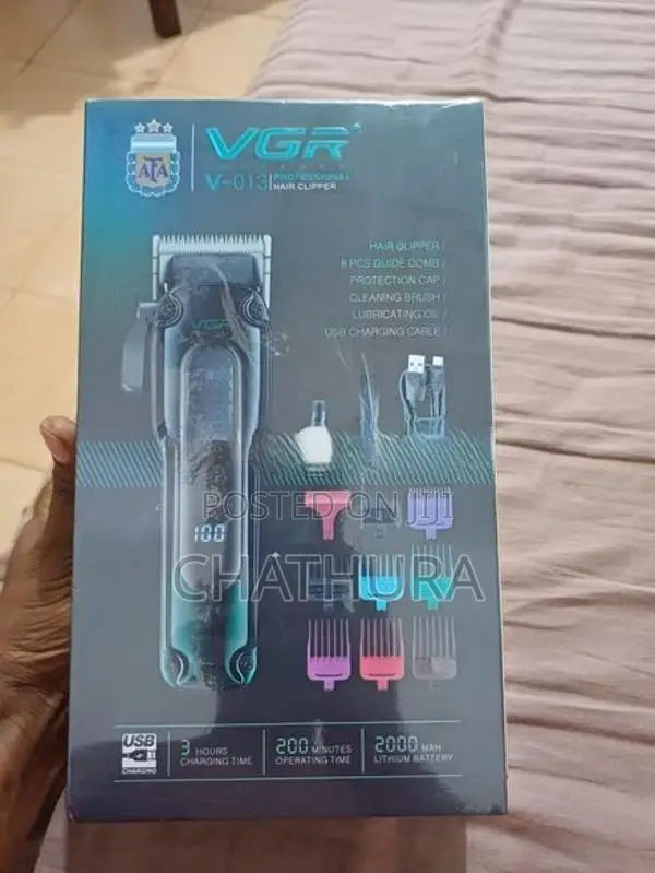 VGR V-013 Professional Hair Clipper (කොණ්ඩය කපන යන්ත්‍රය) මාදිලියයි.