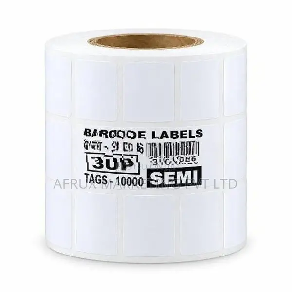 30 x 16mm Barcode Labels 3UP Semi-Gloss Tag