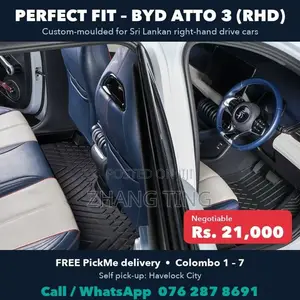 BYD Atto 3 Floor Mats RHD - 4 Piece TPE Set incl. Boot Mat for SUV