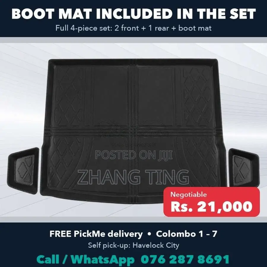 BYD Atto 3 Floor Mats RHD - 4 Piece TPE Set incl. Boot Mat for SUV