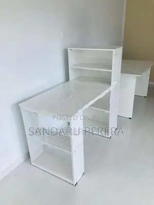 White side rack table