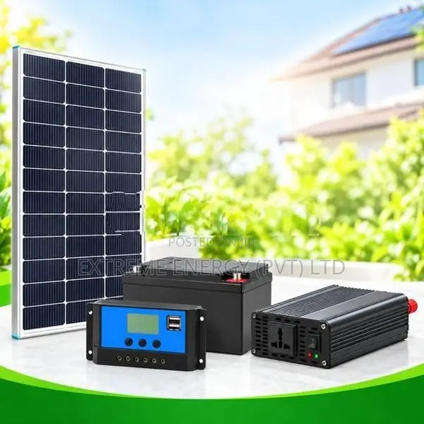 100W Solar Backup Kit with 500W Pure Sine Wave Inverter