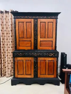 Ebony with Teak Antique Almari