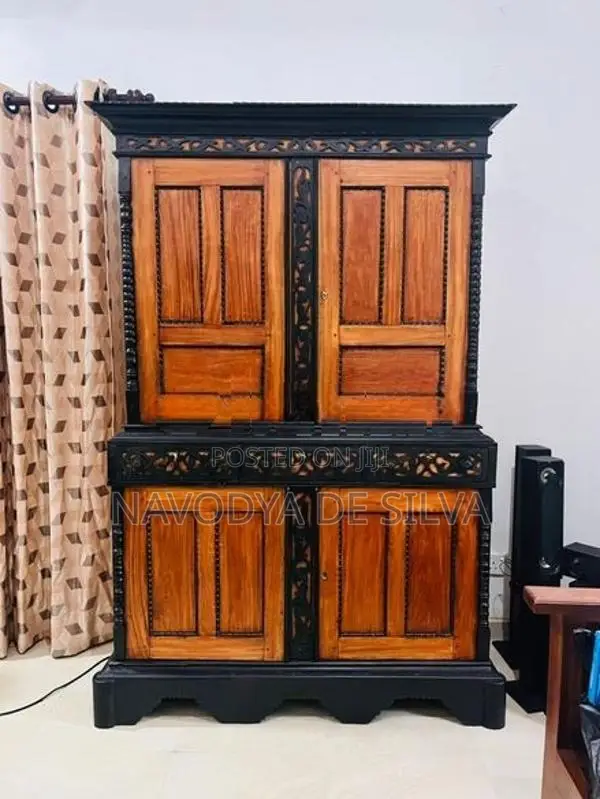 Ebony with Teak Antique Almari
