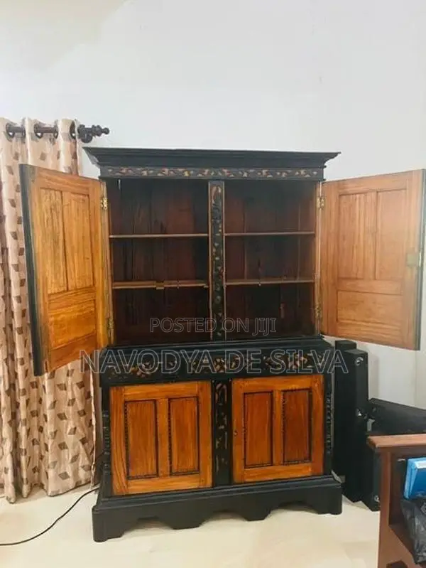 Ebony with Teak Antique Almari