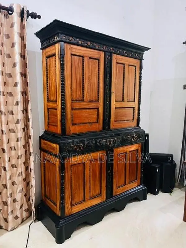 Ebony with Teak Antique Almari