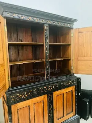 Ebony with Teak Antique Almari
