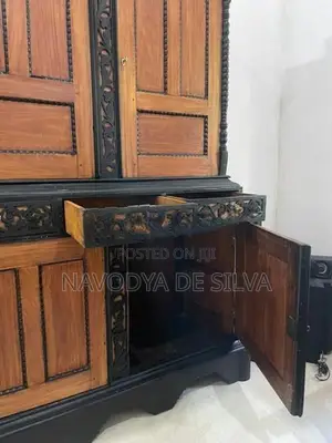 Ebony with Teak Antique Almari