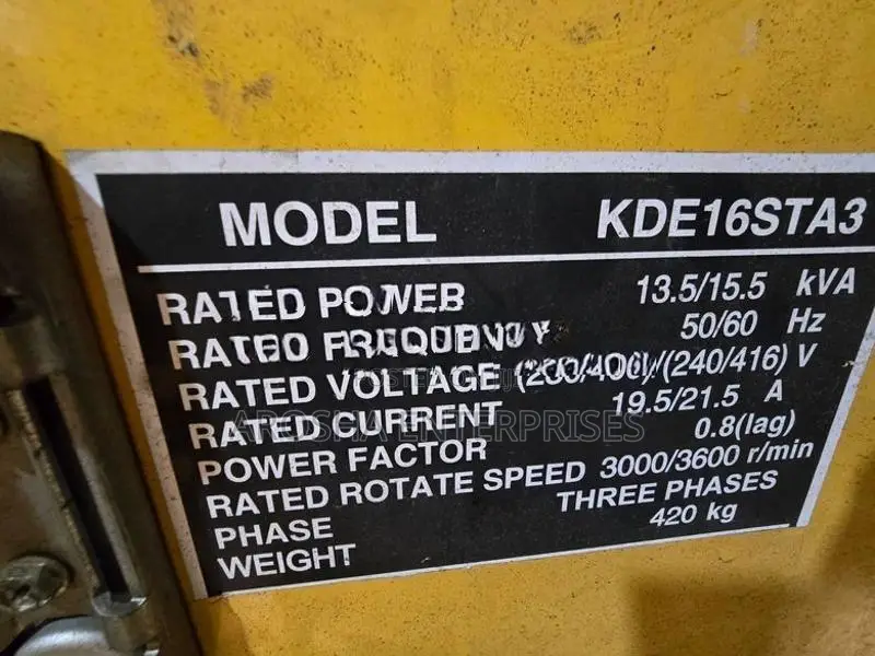 Yama 16 KVA Generator
