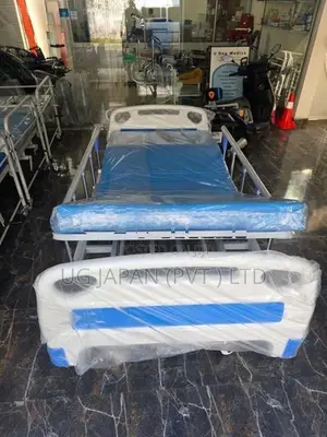 Patient Hospital Bed Three Function Head / Leg Height Adjustable